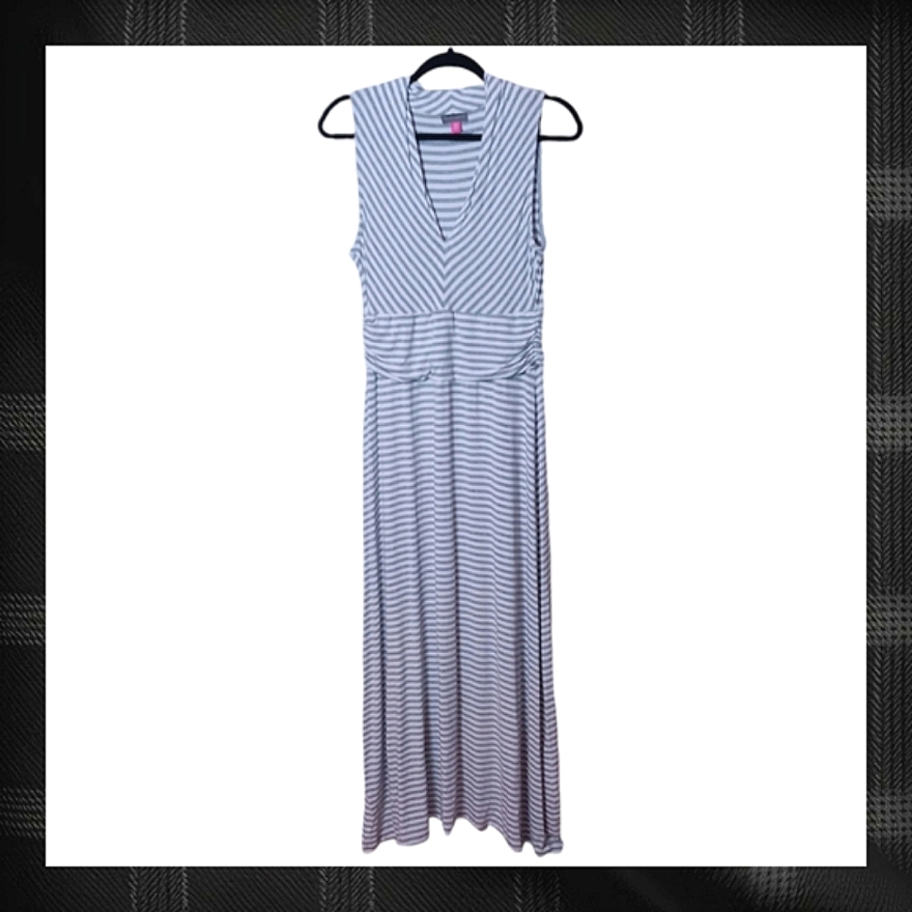 Vince Camuto V-Neck Sleeveless Maxi Dress Size MedP - Picture 9 of 15